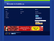 Tablet Screenshot of kralidis.ca